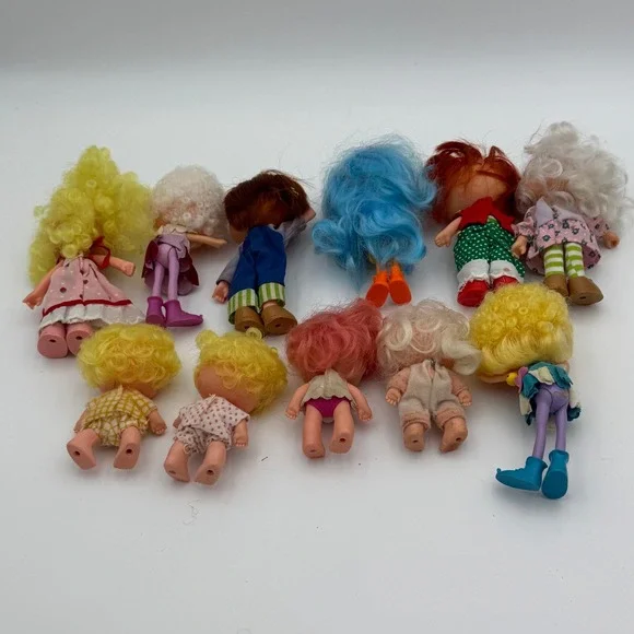 Vintage Strawberry Shortcake Doll 11pc Kenner 1980s Huckleberry Pie Blueberry - Picture 2 of 10